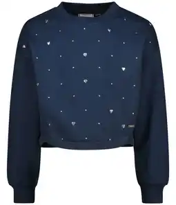 Wehkamp Vingino sweater met hartjes donkerblauw aanbieding