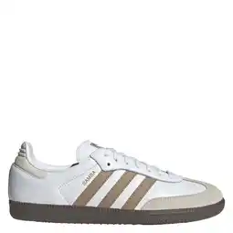 Wehkamp adidas Originals Samba OG leren sneakers wit/lichtbruin aanbieding