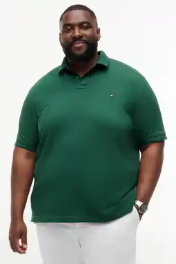 Wehkamp Tommy Hilfiger Big & Tall regular polo groen aanbieding