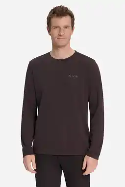 Wehkamp No Excess regular fit longsleeve - donkerbruin aanbieding