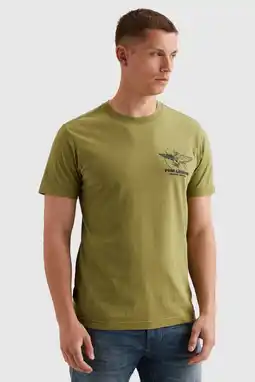 Wehkamp PME Legend regular fit T-shirt met print - mosgroen aanbieding
