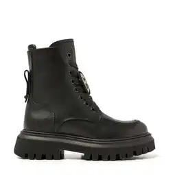 Wehkamp Nubikk Fae Bobbi Jr leren veterboots zwart aanbieding