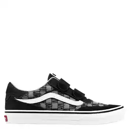 Wehkamp Vans Brooklyn LS leren geruite sneakers - zwart/grijs aanbieding