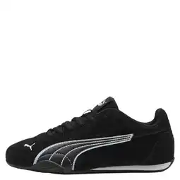Wehkamp Puma Catch suède sneakers - zwart/wit aanbieding