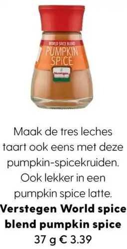 Albert Heijn Verstegen World spice blend pumpkin spice aanbieding