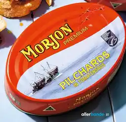 Albert Heijn Morjon Pilchards in tomatensaus aanbieding