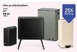 Leen Bakker Alle prullenbakken aanbieding