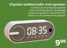 Trekpleister Digitale wekkerradio met speaker aanbieding