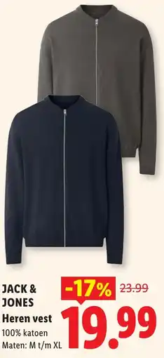 Lidl Jack & jones Heren vest aanbieding