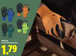 Lidl Parkside Latex werkhandschoenen aanbieding
