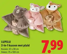 Lidl Lupilu 2-in-1 kussen met plaid aanbieding