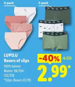 Lidl Lupilu Boxers of slips aanbieding