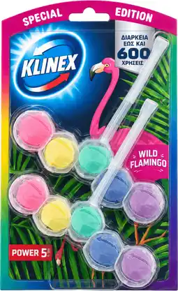 Dirk Klinex Toiletblok flamingo 2 st aanbieding