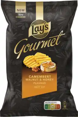 Dirk Lay's Chips gourmet camemb. honey & walnut aanbieding