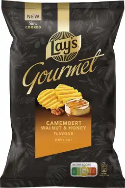 Dirk Lay's Chips gourmet camemb. honey & walnut aanbieding