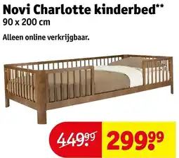 Kruidvat Novi Charlotte kinderbed aanbieding