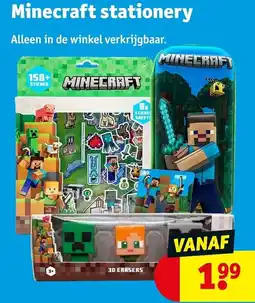 Kruidvat Minecraft stationery aanbieding