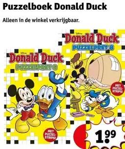 Kruidvat Puzzelboek Donald Duck aanbieding