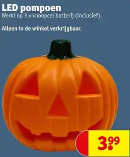 Kruidvat LED pompoen aanbieding