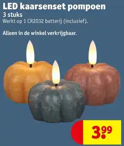 Kruidvat LED kaarsenset pompoen aanbieding
