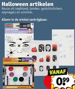 Kruidvat Halloween artikelen aanbieding