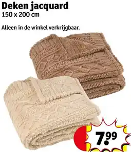Kruidvat Deken jacquard aanbieding