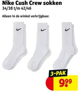 Kruidvat Nike Cush Crew sokken aanbieding