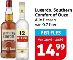 Hoogvliet Luxardo, Southern Comfort of Ouzo aanbieding