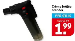 Hoogvliet Crème brûlée brander aanbieding