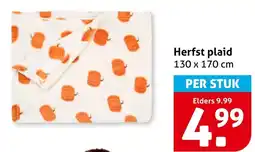 Hoogvliet Herfst plaid aanbieding