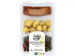 Hoogvliet Daily Chef Sperziebonen met saucijs en krieltjes aanbieding