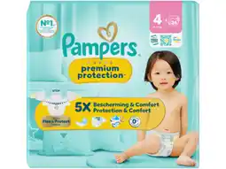 Hoogvliet Pampers Luiers premium protection maat 4 aanbieding