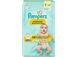 Hoogvliet Pampers Premium protection luiers maat 1 aanbieding