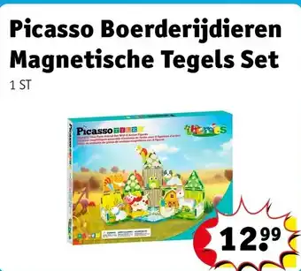 Kruidvat Picasso Boerderijdieren Magnetische Tegels Set aanbieding