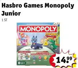 Kruidvat Hasbro Games Monopoly Junior aanbieding
