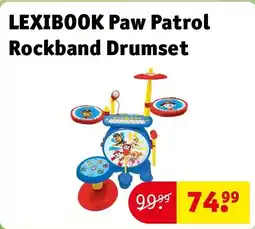 Kruidvat LEXIBOOK Paw Patrol Rockband Drumset aanbieding