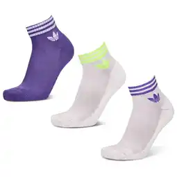 Foot Locker Adidas Ankle 3 Pack Sokken Unisex - Wit - Maat 43-45 - Katoen aanbieding