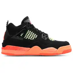 Foot Locker Jordan Retro 4 Peuterschoenen - Zwart - Maat 28 - Leer aanbieding