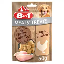 Zooplus 3 + 1 gratis! 8in1 Meaty Treats hondensnacks 4 x - Meaty Treats - Kip aanbieding