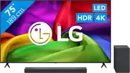 Coolblue LG Led 75 NU800 (2026) + LG DS40T aanbieding