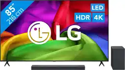 Coolblue LG Led 85 NU800 (2026) + LG DS40T aanbieding