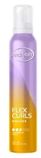 De Online Drogist Andrelon Flex Curls Mousse 200ML aanbieding