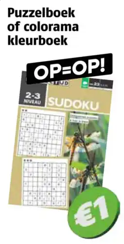 Poiesz Puzzelboek of colorama kleurboek aanbieding