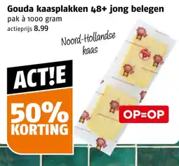 Poiesz Gouda kaasplakken 48+ jong beleggen aanbieding