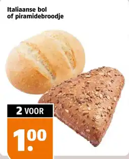 Poiesz Italiaanse bol of piramidebroodje aanbieding