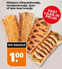 Poiesz Oliehoorn frikandelbroodje, saucijzenbroodje, kaas- of ham-kaas broodje aanbieding