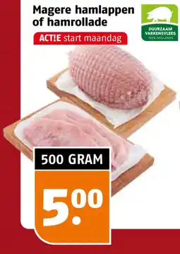 Poiesz Magere hamlappen of hamrollade aanbieding