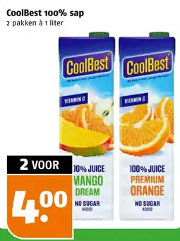 Poiesz CoolBest 100% sap aanbieding