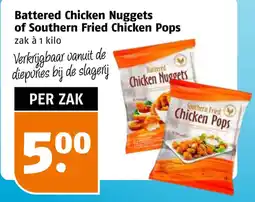 Poiesz Battered Chicken Nuggets of Southern Fried Chicken Pops aanbieding