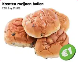 Poiesz Krenten rozijnen bollen aanbieding